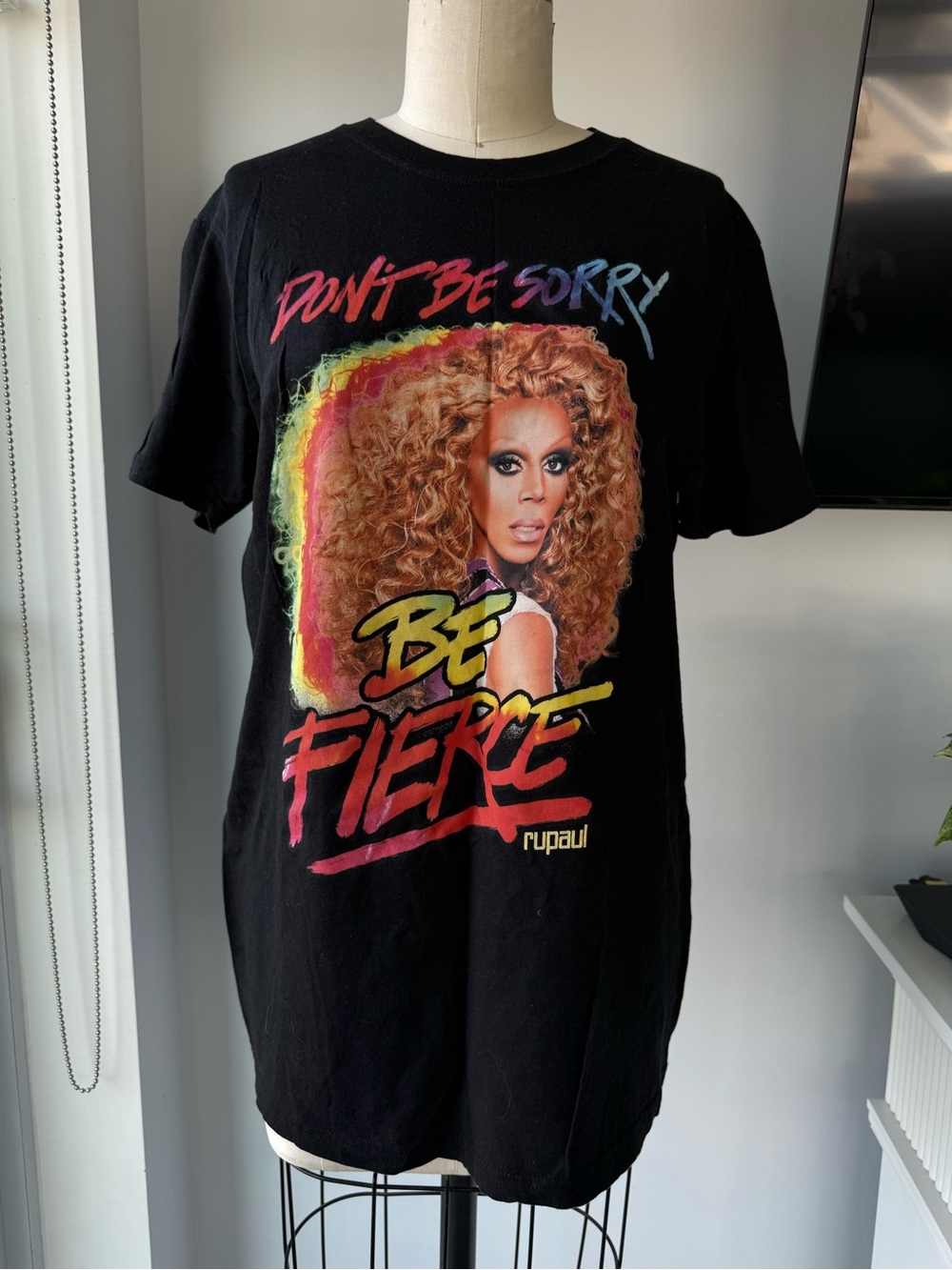 RuPaul "Be Fierce" Black Graphic Tee